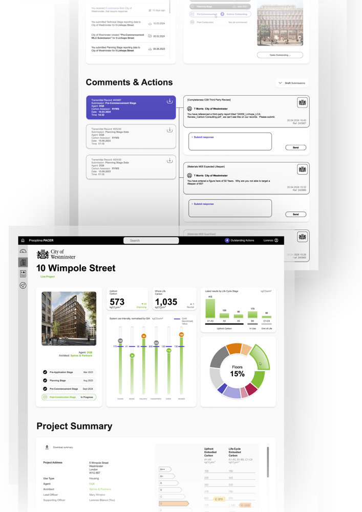 PACER UI Mock Up